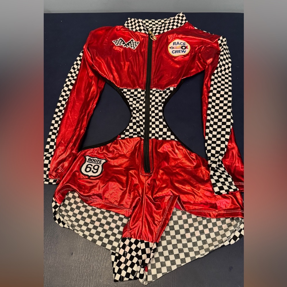 Red Race Car Crew Costume